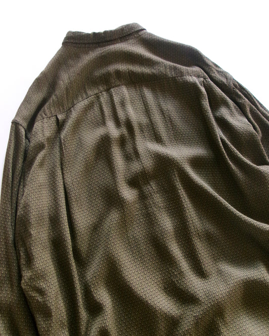 90s GIORGIO ARMANI dot pattern rayon shirts made in italy