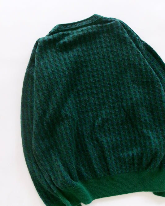 90s Pendleton houndstooth pattern cotton knit