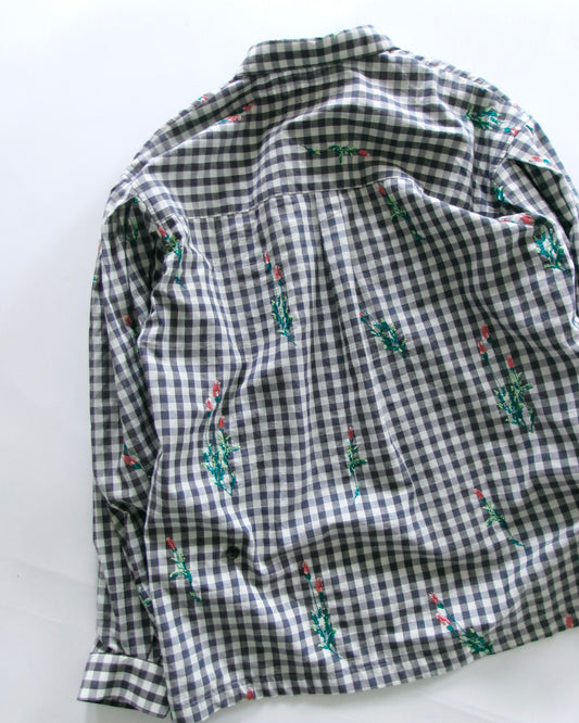 oira pullover shirt - gingham