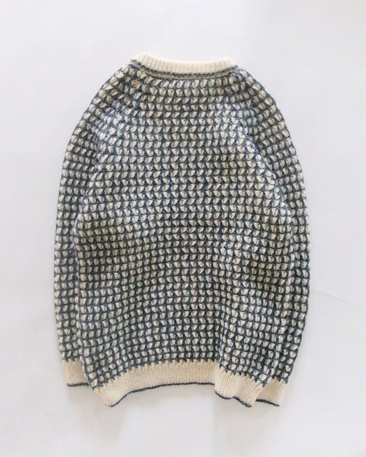 80s GIMBELS honeycomb waffle stitch knit