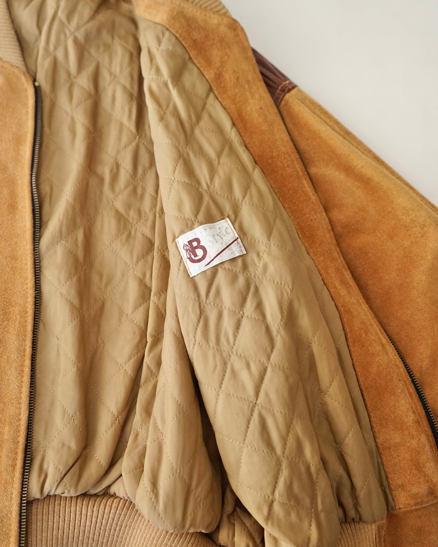 80s B style suede blouson