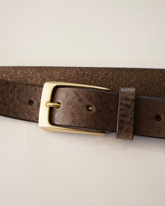 Cale-malossi cowhide belt- gray