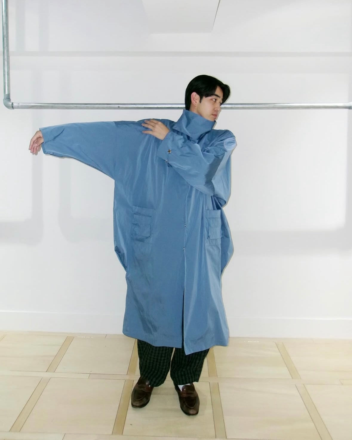 reversible OTAHUKU coat - blue