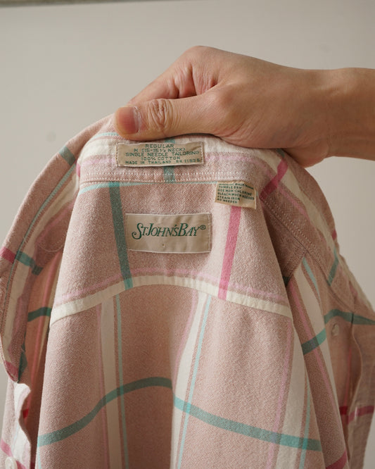 90's St. John's Bay Plaid Button Down Shirt