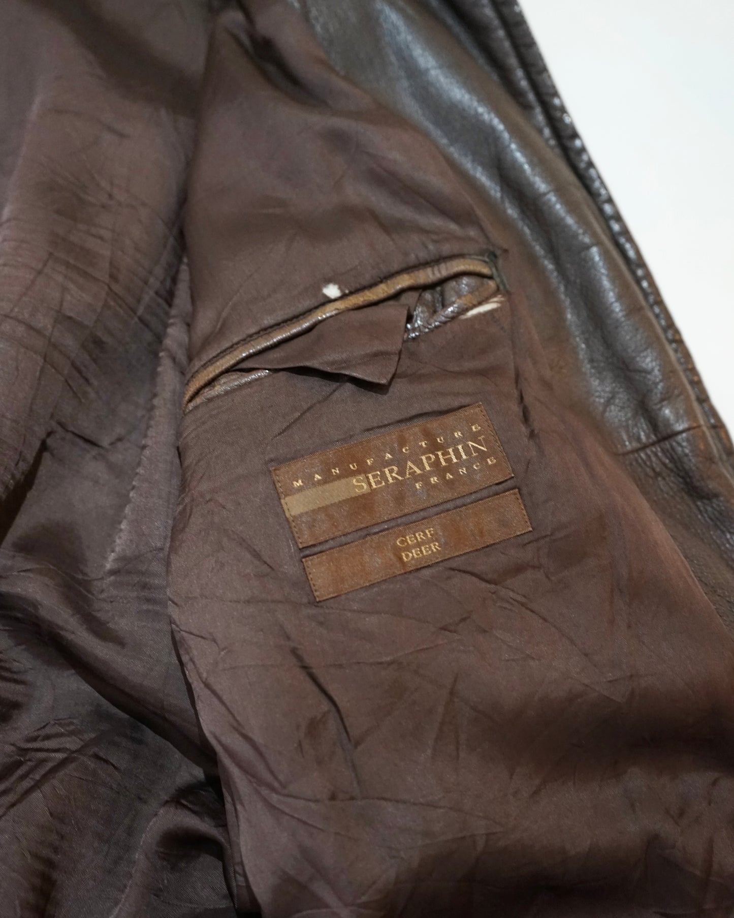 SERAPHIN leather bomber jacket