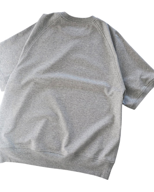 Cale-36 gauge fleece short sleeve- gray