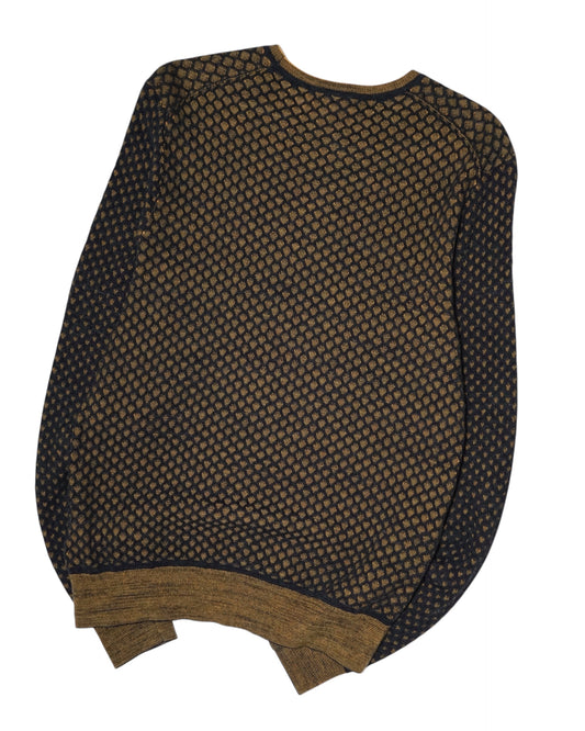 00s HUGO BOSS honeycomb pattern knit