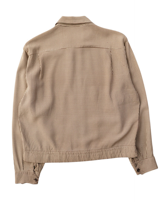 50s Paca gingham check gabardine jacket