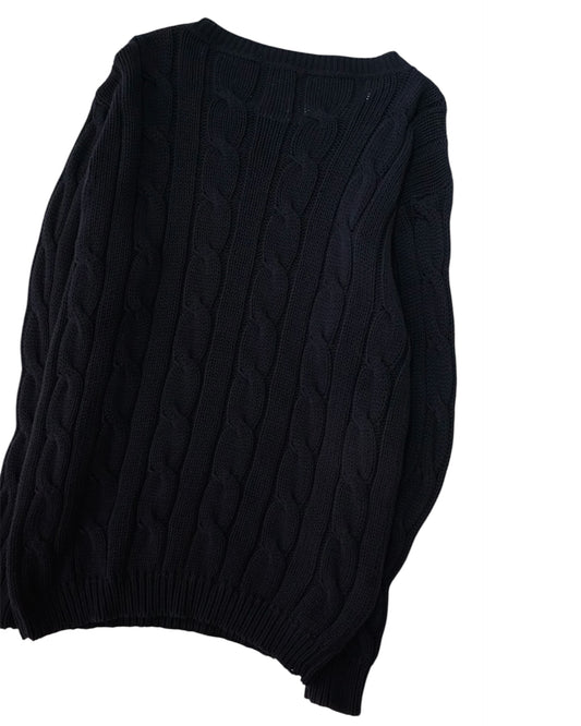 90s GIORGIO ARMANI cable cotton knit
