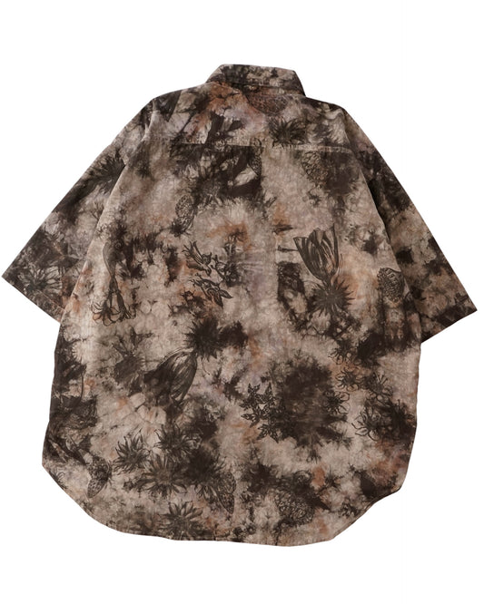 kiivu BOIL S/SHT- Hand Drawing SUMI Printing + overdye
