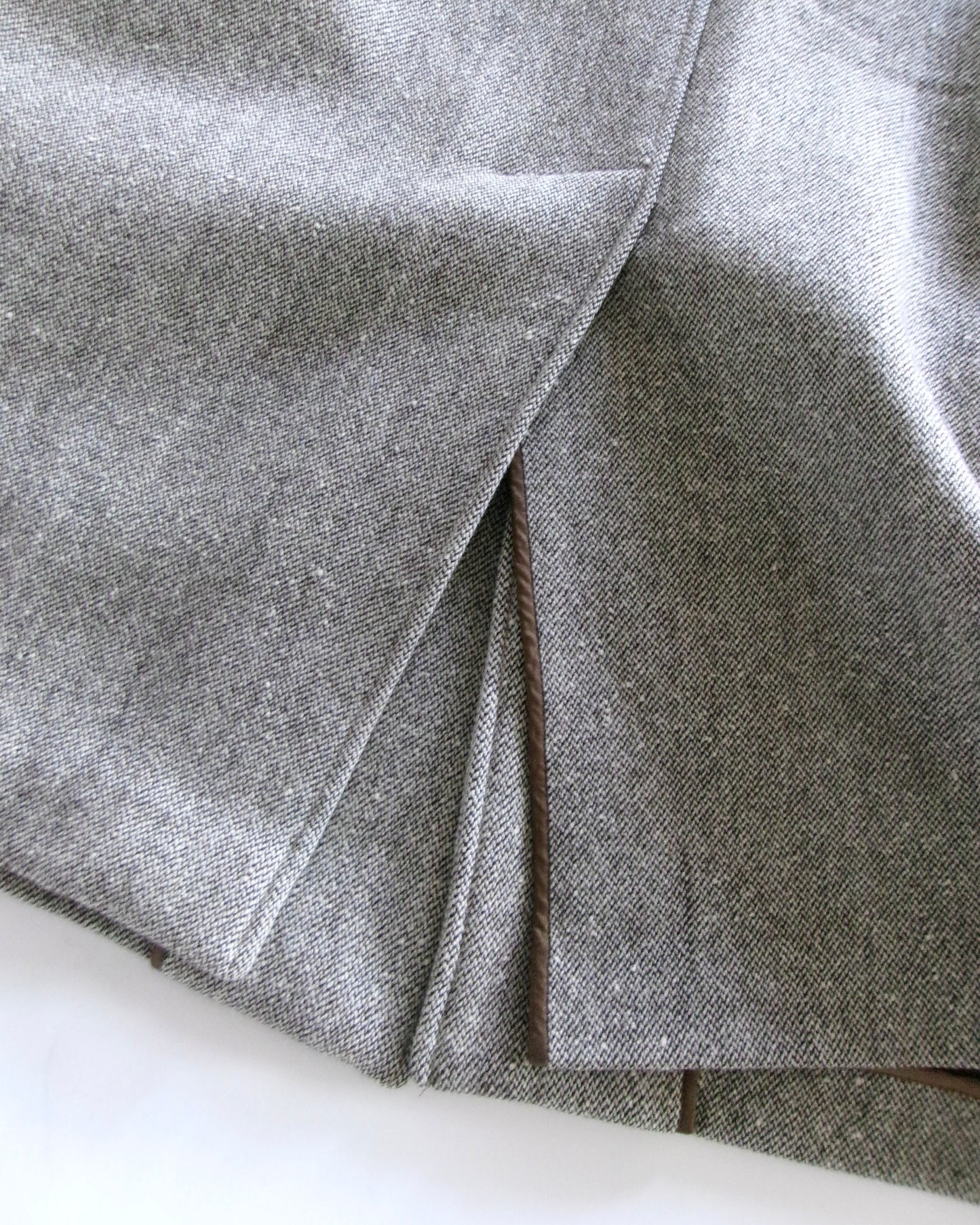 90s GIORGIO ARMANI-LE COLLEZONI special fabric wool coat made in italy