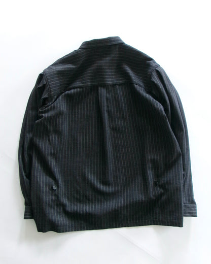 oira pullover shirt - wool stripe