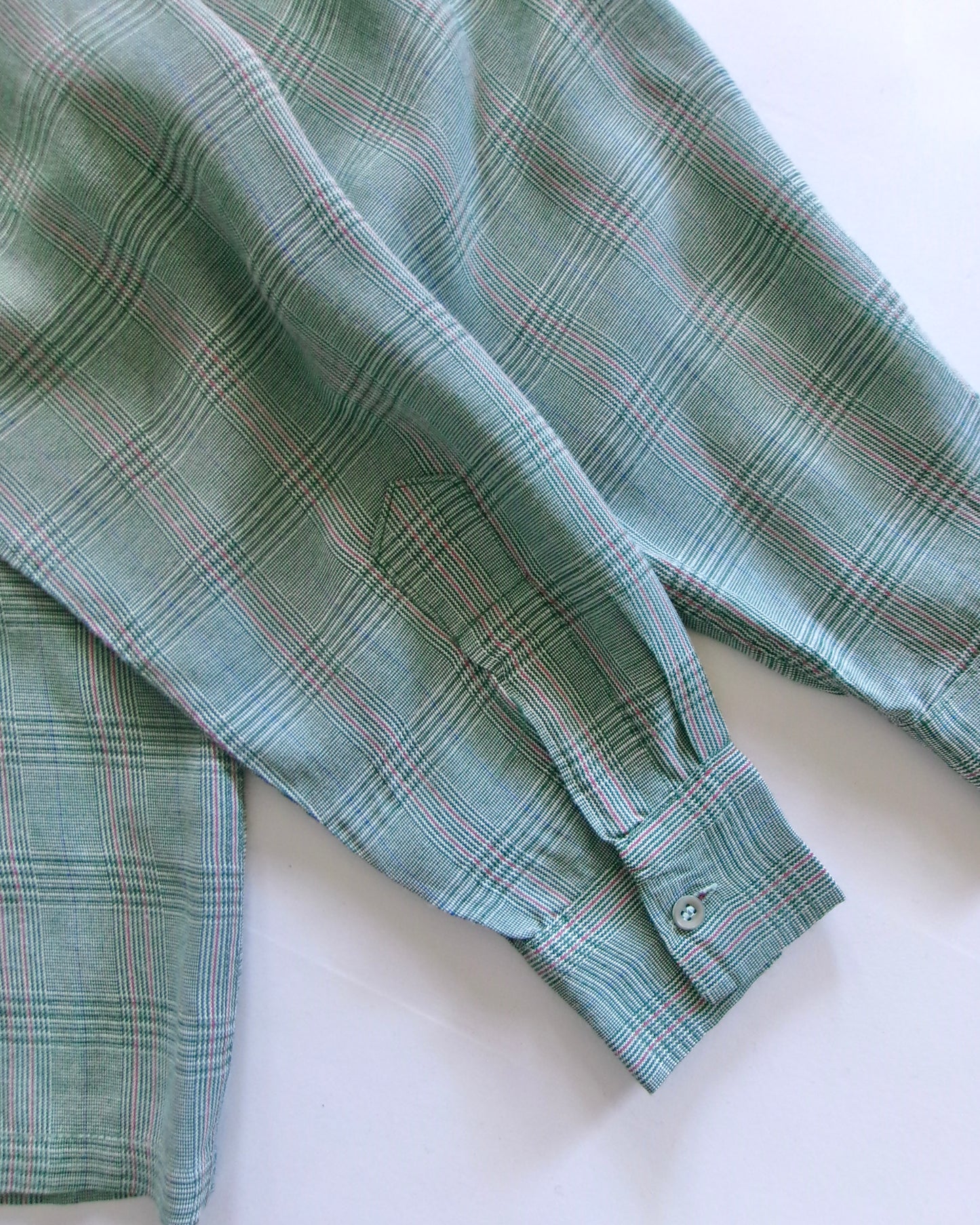50s DEL MAR SPORTSWEAR rayon check shirt