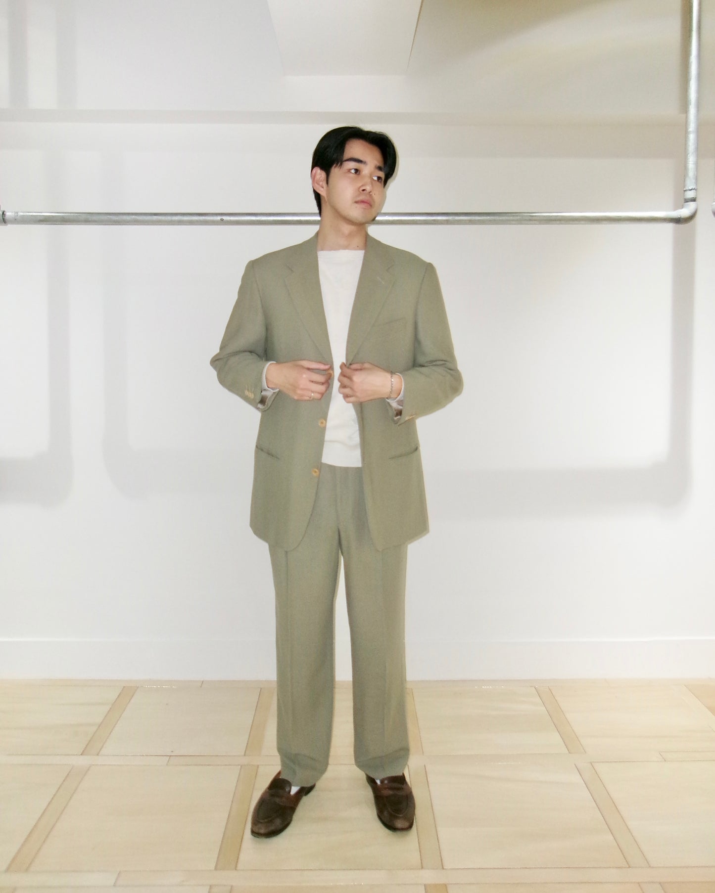 90s GIORGIO ARMANI silk wool setup made in italy