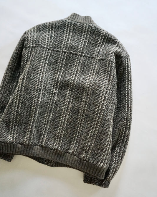 80~90s bignami knit bomber jacket