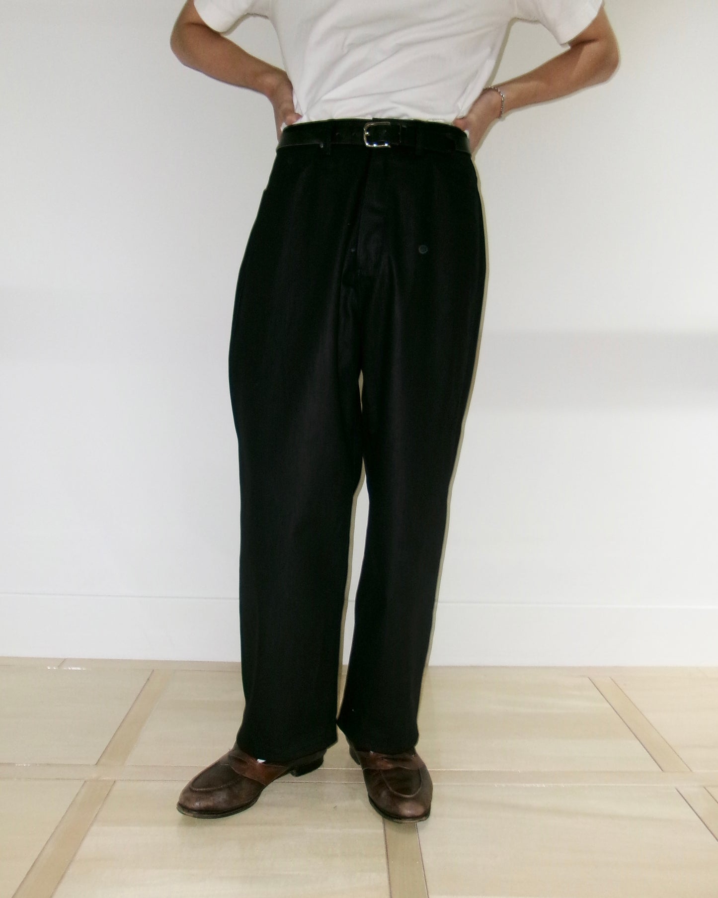 Kiivu denim wide trouser - 12.5oz Rainbow Denim + SUMI