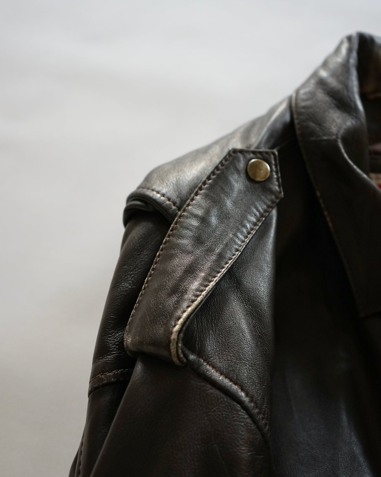 Jawani leather bomber jacket