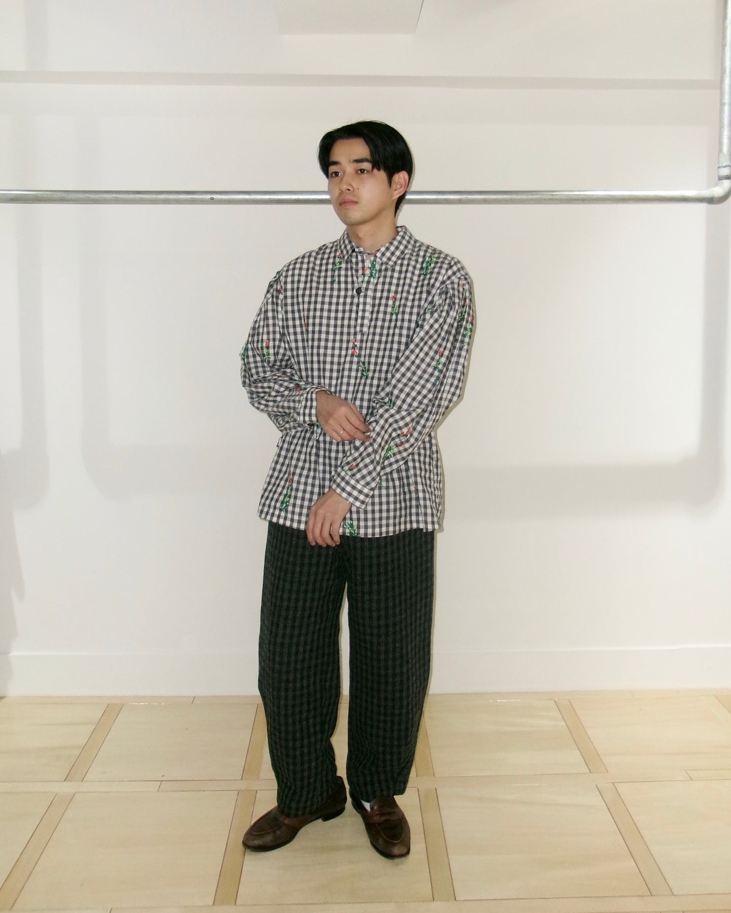 oira pullover shirt - gingham