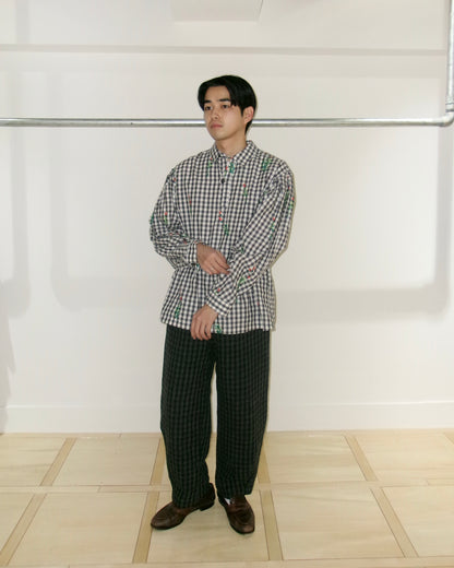 oira pullover shirt - gingham