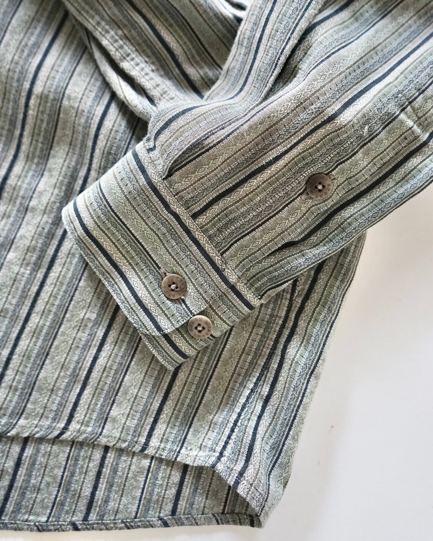 90s MISSONI SPORT geometric stripe shirt