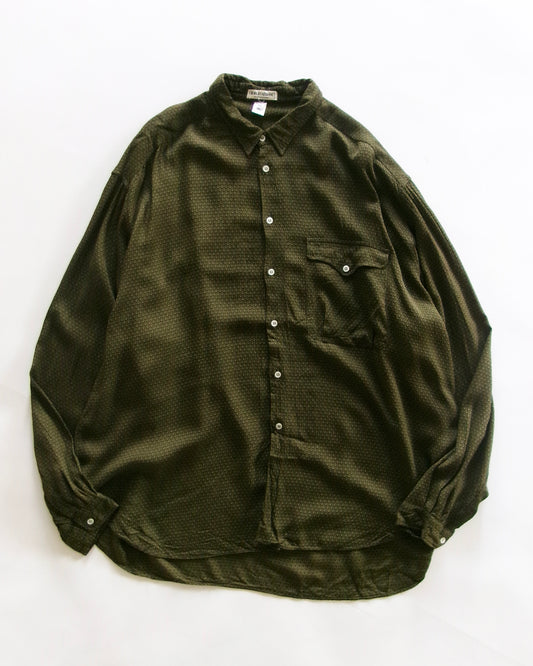 90s GIORGIO ARMANI dot pattern rayon shirts made in italy