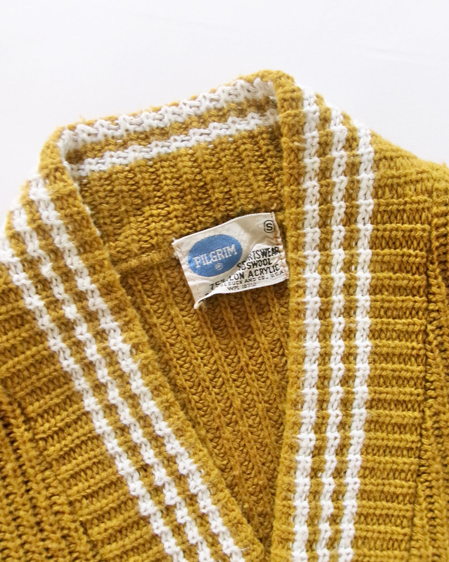 60~70s PILGRIM college cardigan