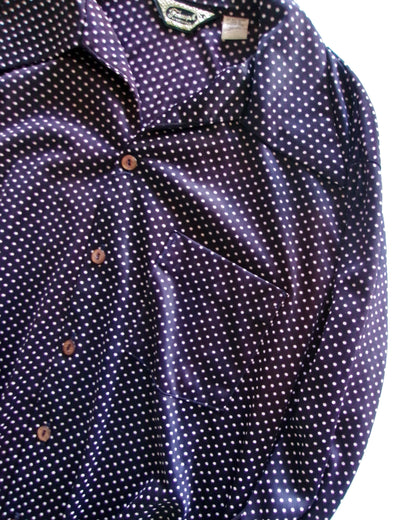 70s dot pattern shirt