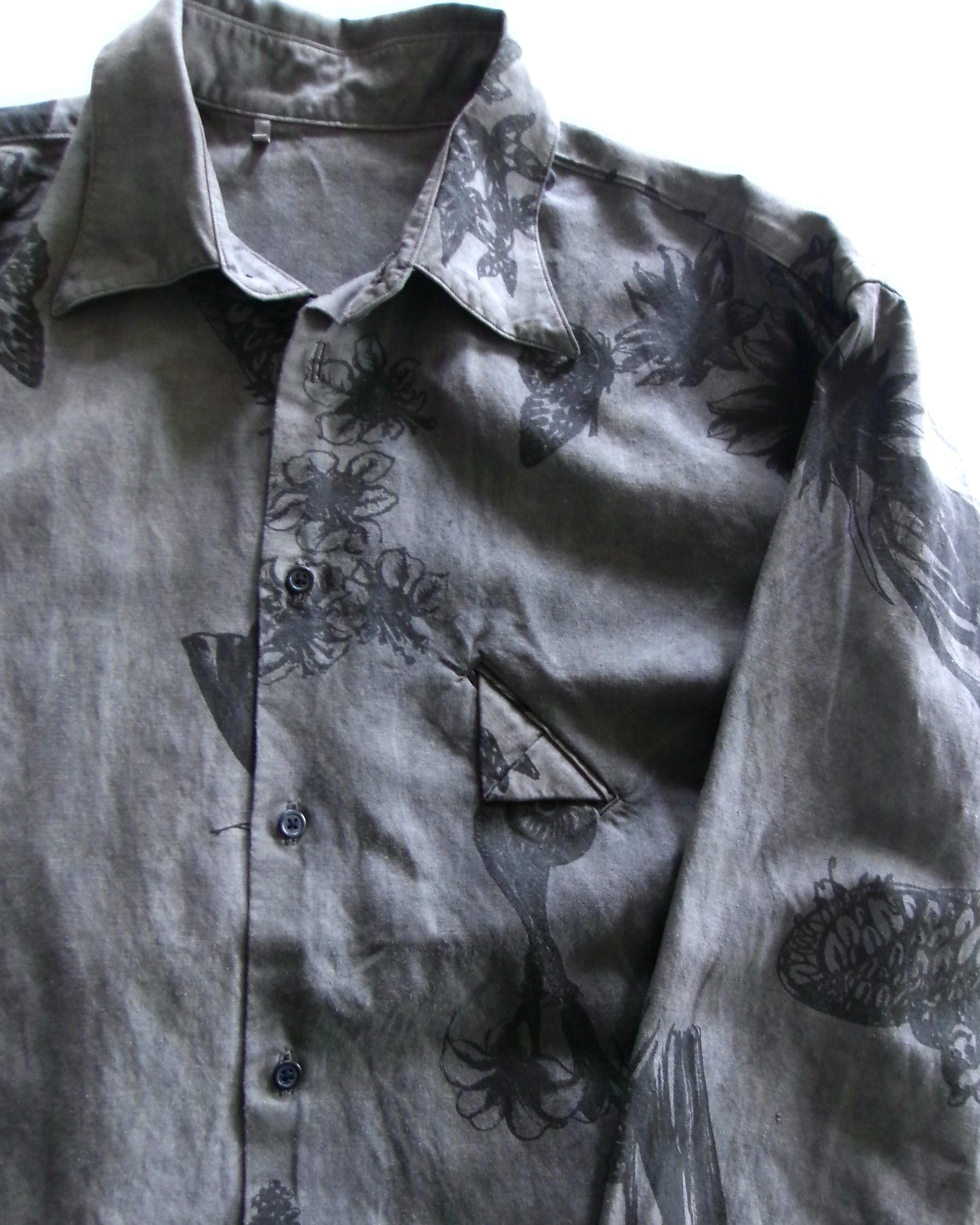 Kiivu L/SHT- Hand Drawing SUMI Printing