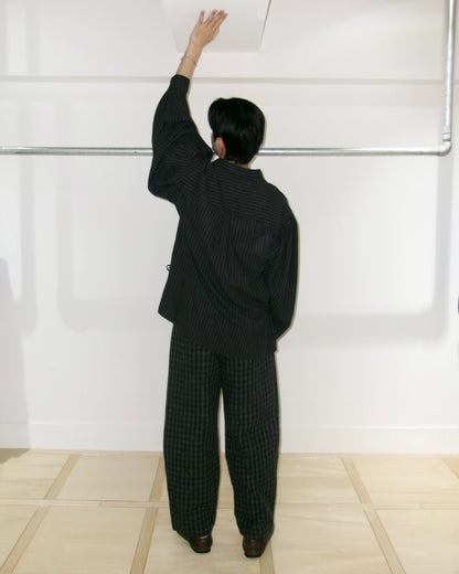 oira pullover shirt - wool stripe