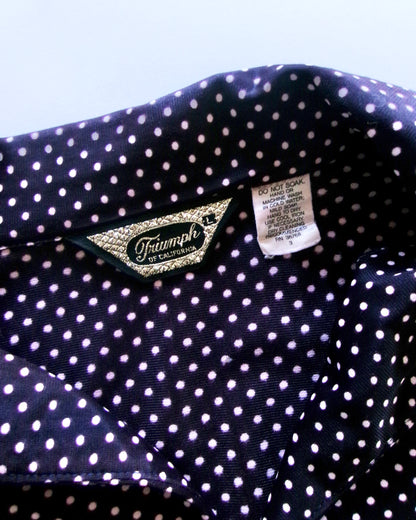 70s dot pattern shirt