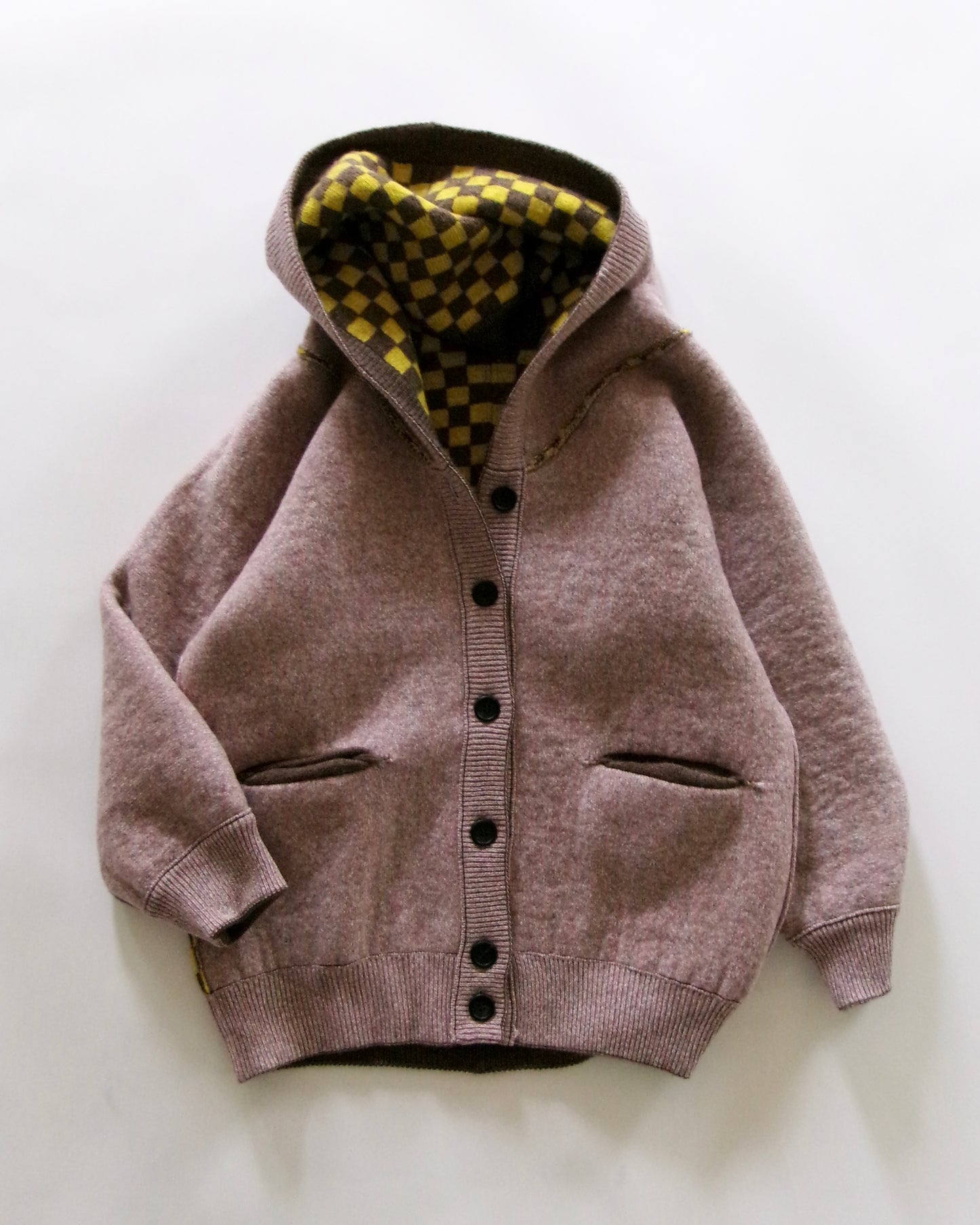 oira reversible knit hoodie