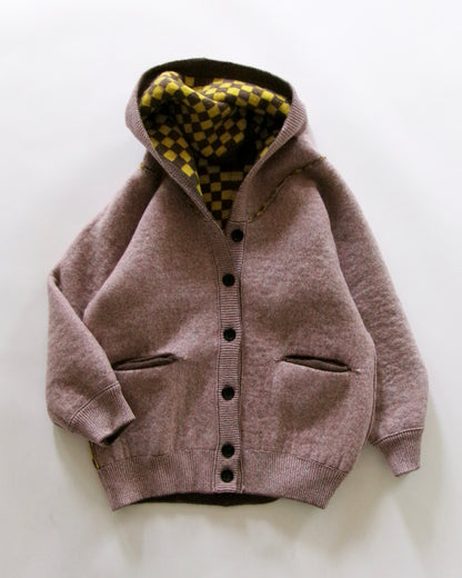 oira reversible knit hoodie