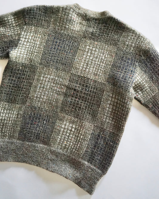 80~90s MISSONI UOMO block pattern knit