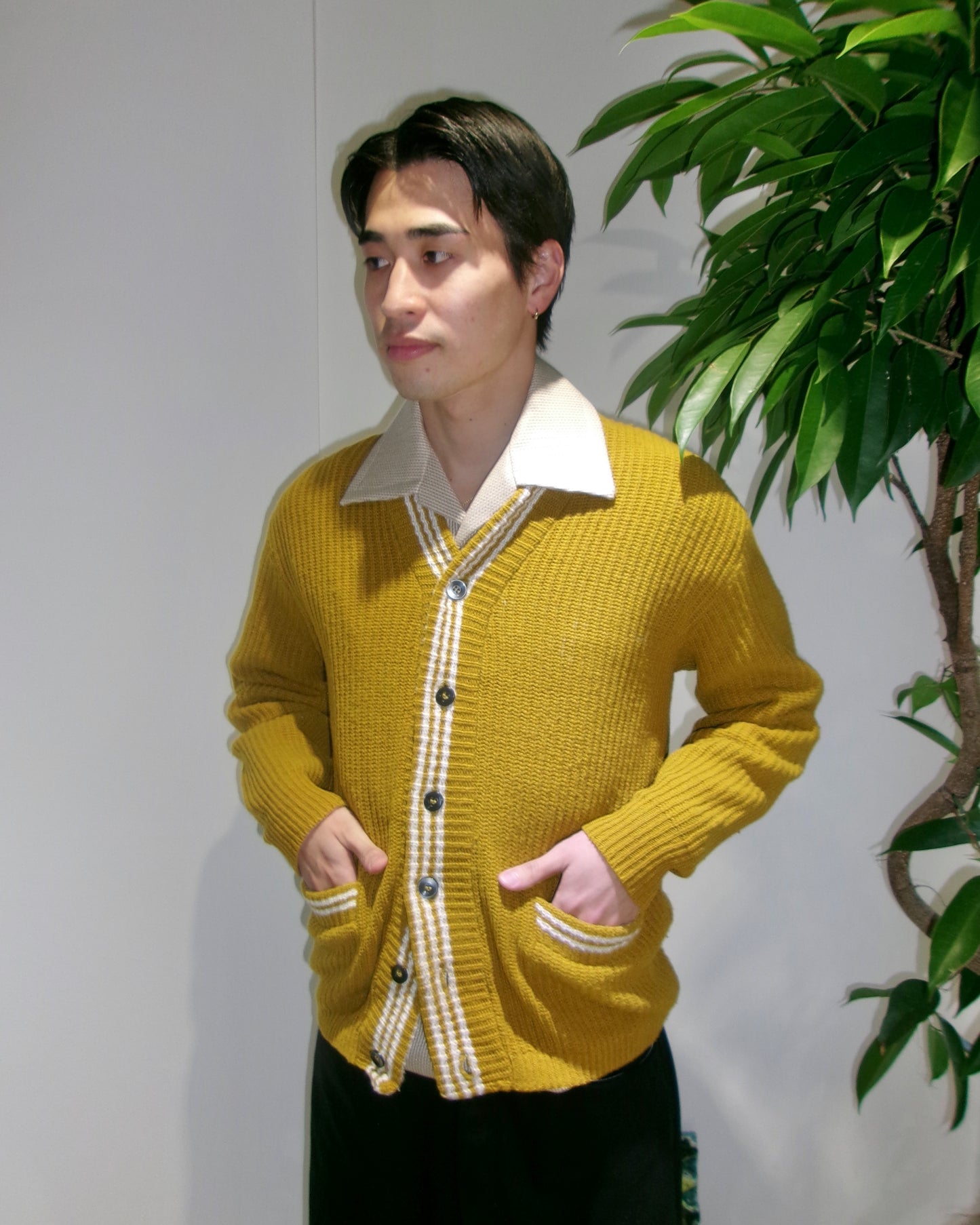 60~70s PILGRIM college cardigan