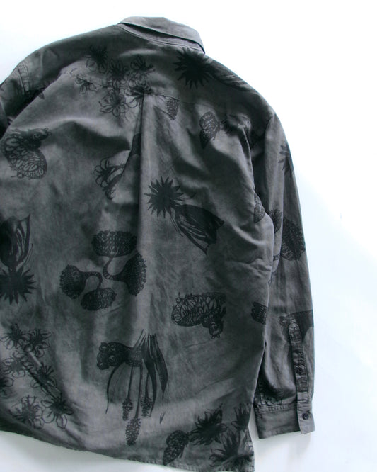 Kiivu L/SHT- Hand Drawing SUMI Printing