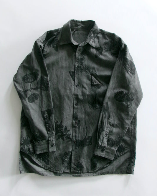 Kiivu L/SHT- Hand Drawing SUMI Printing