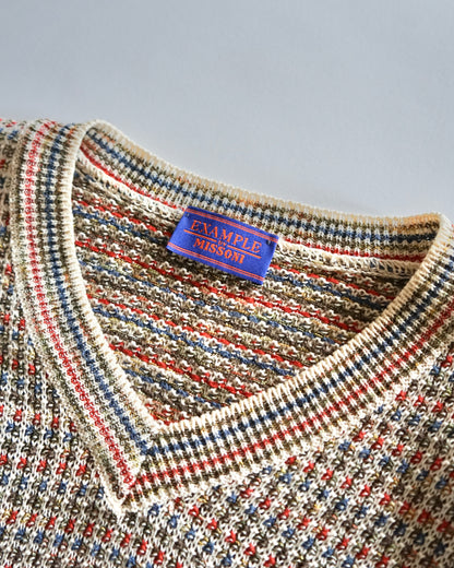 90s EXAMPLE by MISSONI cotton vneck knit