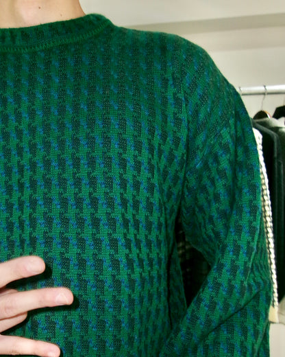 90s Pendleton houndstooth pattern cotton knit