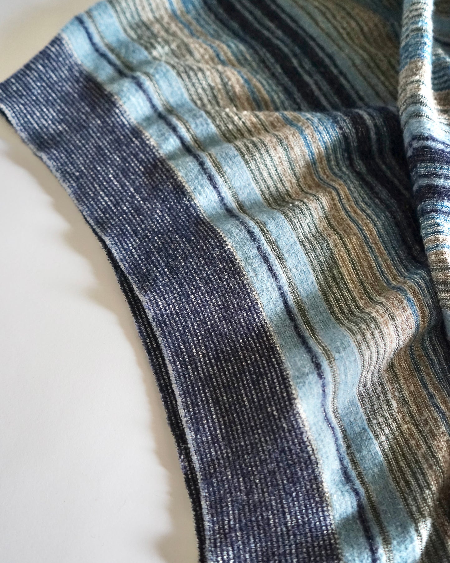 90s MISSONI SPORT border turtleneck knit