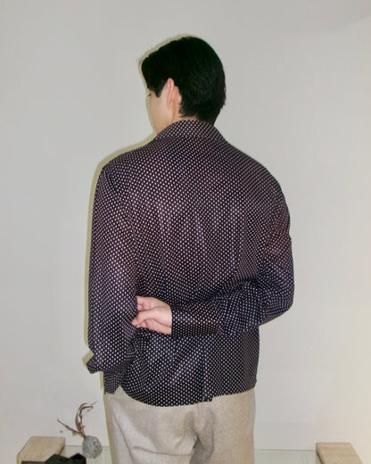 70s dot pattern shirt