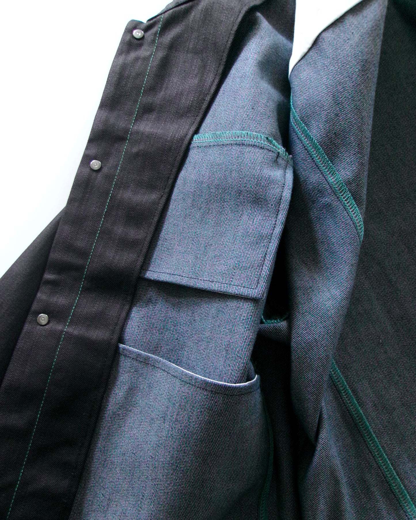 Kiivu denim trucker jacket - 12.5oz Rainbow Denim + SUMI