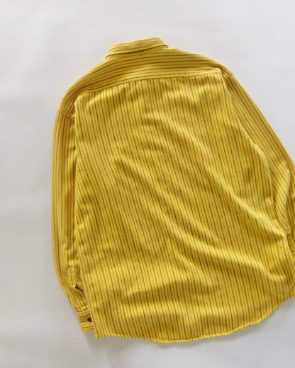 OLD GAP stripe flannel shirts yellow