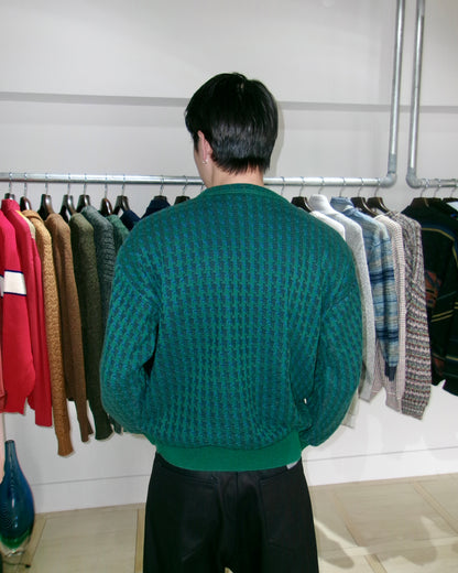 90s Pendleton houndstooth pattern cotton knit