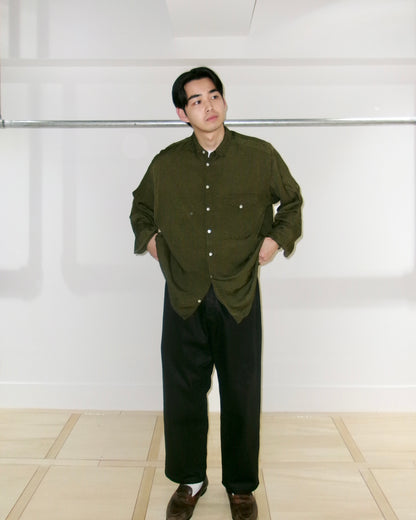 90s GIORGIO ARMANI dot pattern rayon shirts made in italy