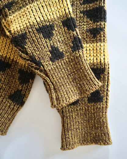 80s AMANA geometry native cowichan jacket