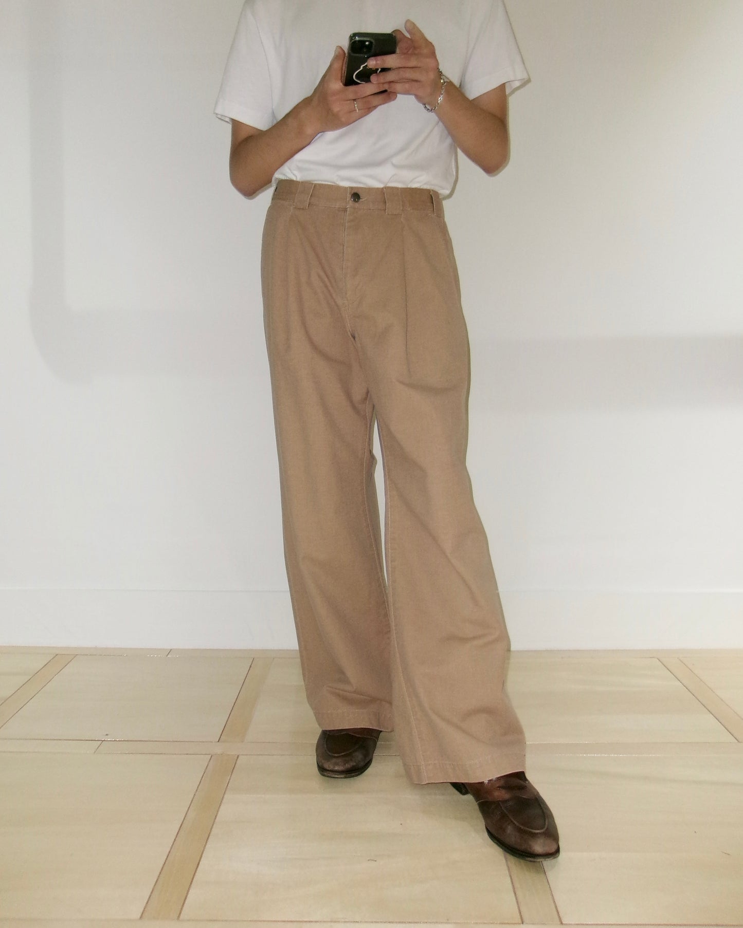 Kiivu baggy chino trouser - Pigment Print Chino Cloth