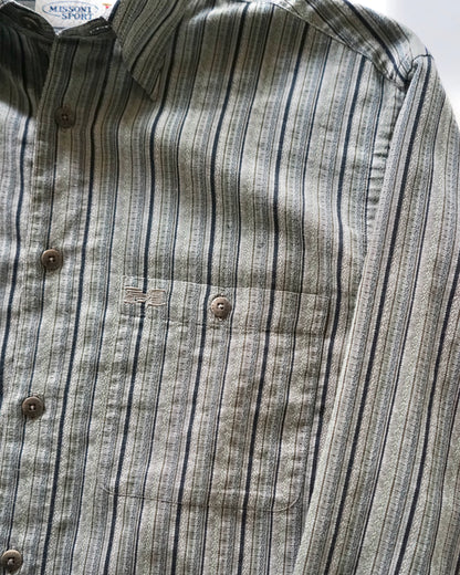 90s MISSONI SPORT geometric stripe shirt