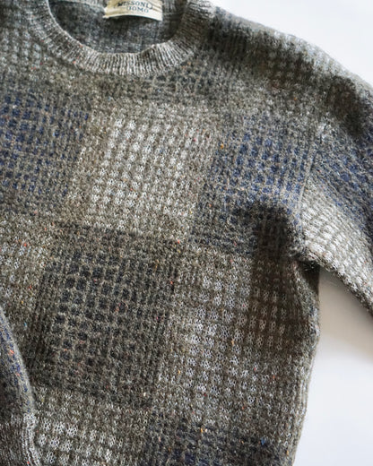 80~90s MISSONI UOMO block pattern knit