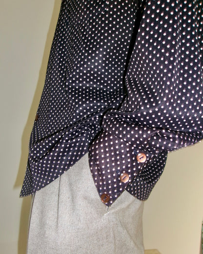 70s dot pattern shirt