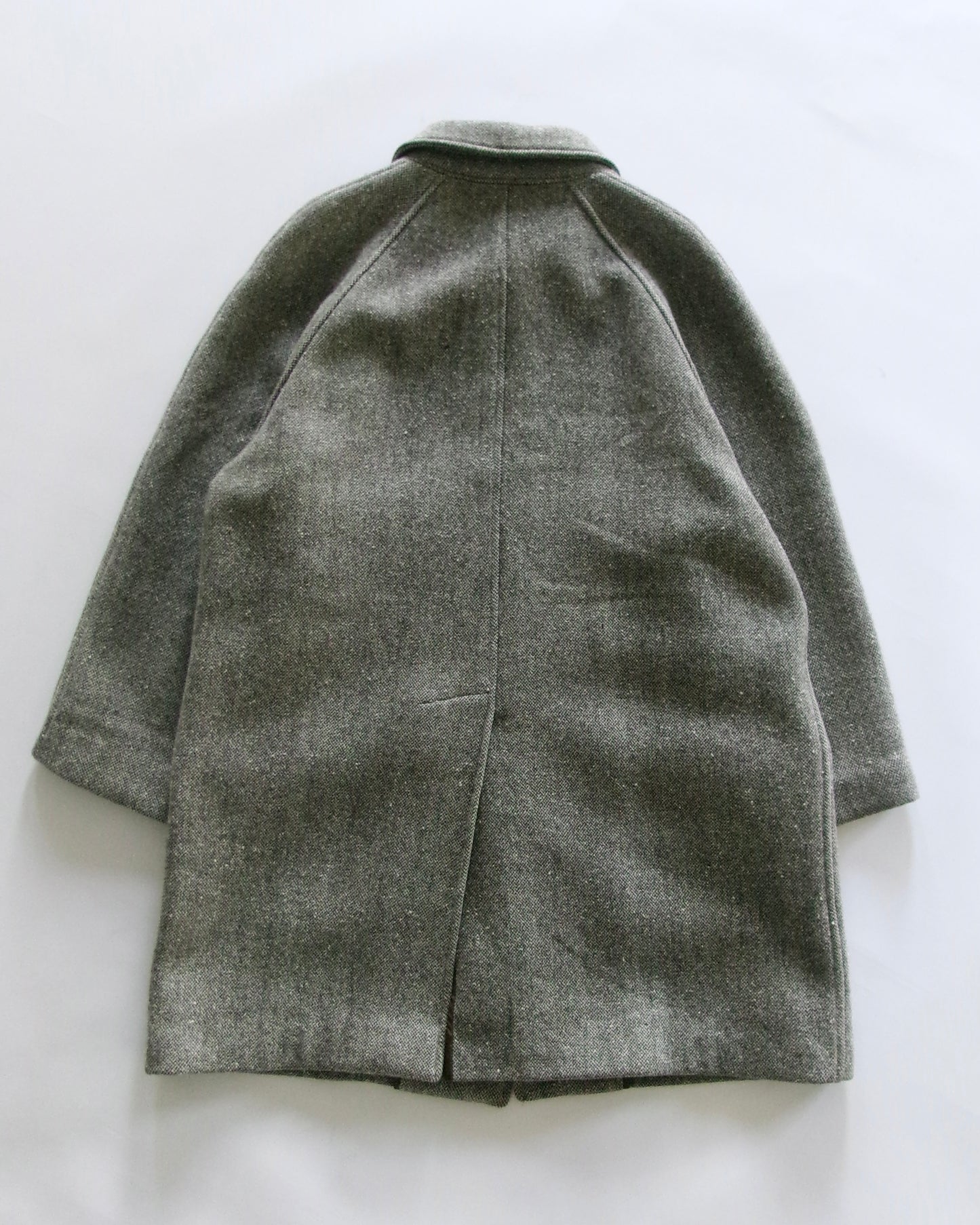 90s GIORGIO ARMANI-LE COLLEZONI special fabric wool coat made in italy